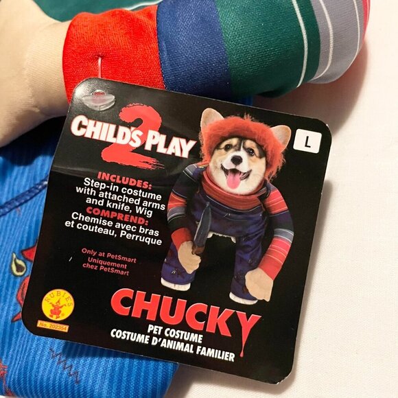 Childs Play 2 Chucky Pet Dog Halloween Costume Large - Picture 3 of 16